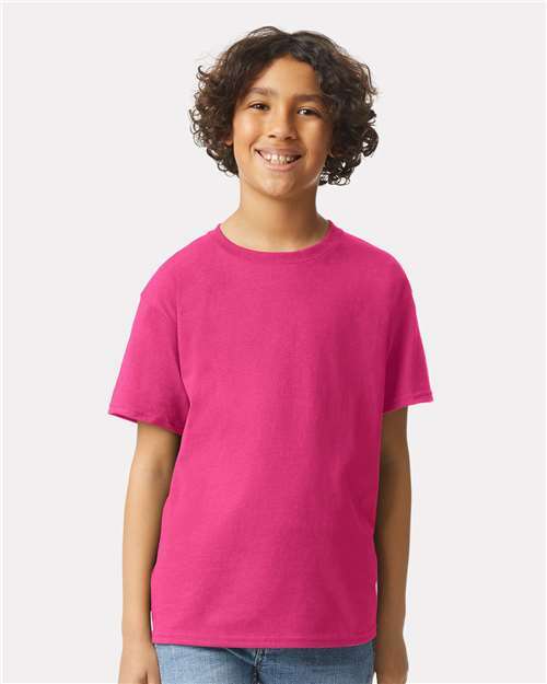 Ultra Cotton® Youth T-Shirt - Heliconia - Heliconia / XS