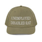 Unemployed Disabled Rat Embroidered Classic Mesh Trucker Hat - Loden