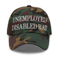 Unemployed Disabled Rat Embroidered Dad Hat - Green Camo
