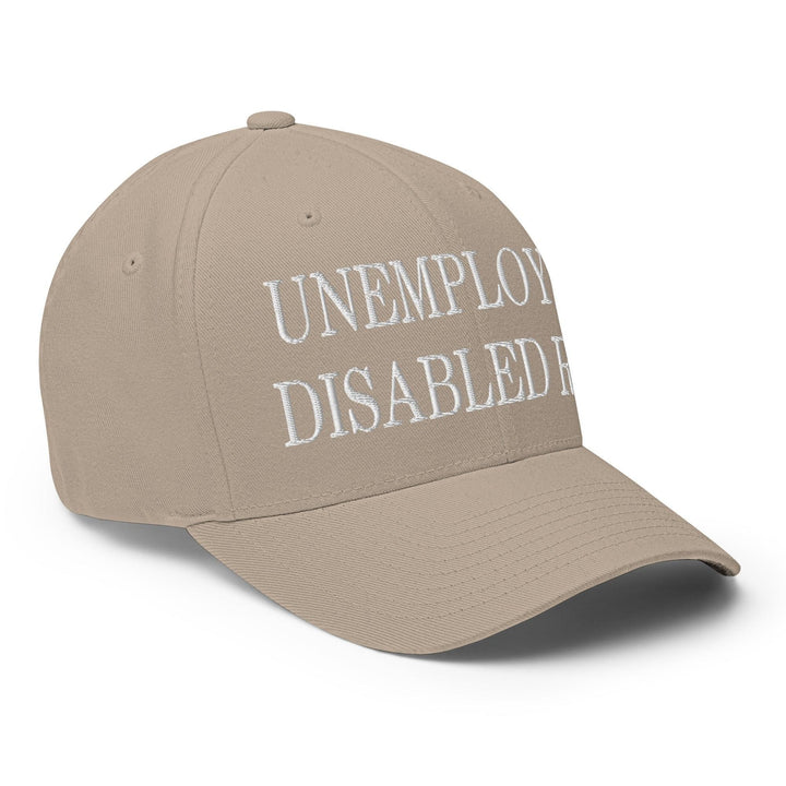 Unemployed Disabled Rat Embroidered Stretch Fit Baseball Hat