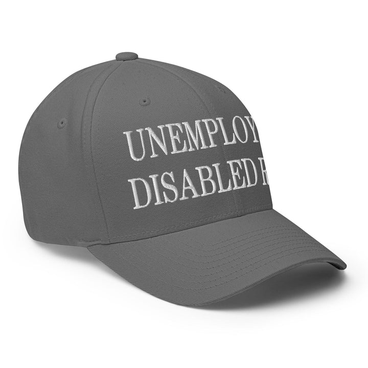 Unemployed Disabled Rat Embroidered Stretch Fit Baseball Hat