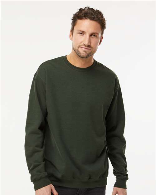 Unisex Crewneck Fleece - Forest Green - Forest Green / XS