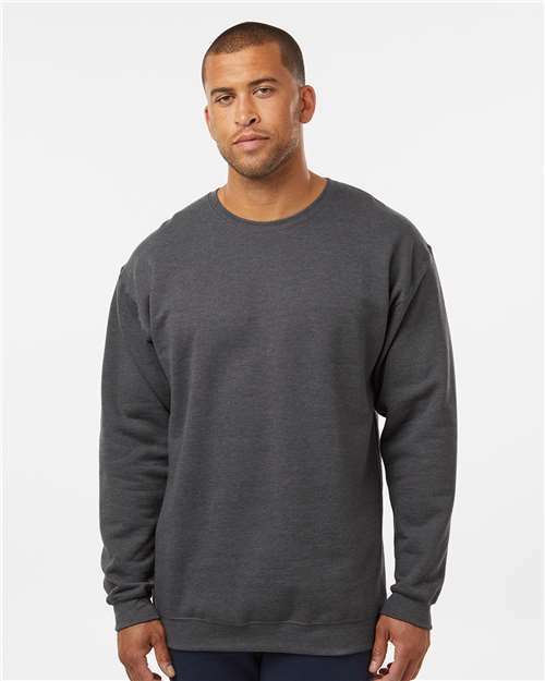 Unisex Crewneck Fleece - Heather Charcoal - Heather Charcoal / XS