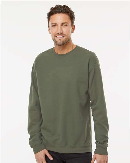 Unisex Crewneck Fleece - Military Green - Military Green / XS