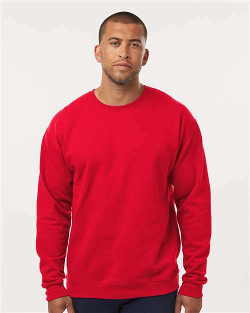 Unisex Crewneck Fleece - Red - Red / XS