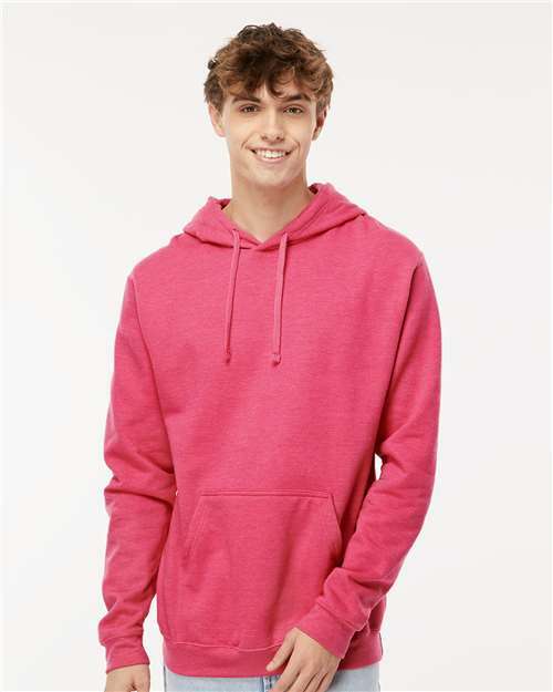 Unisex Pullover Hoodie - Heather Fuchsia - Heather Fuchsia / XS