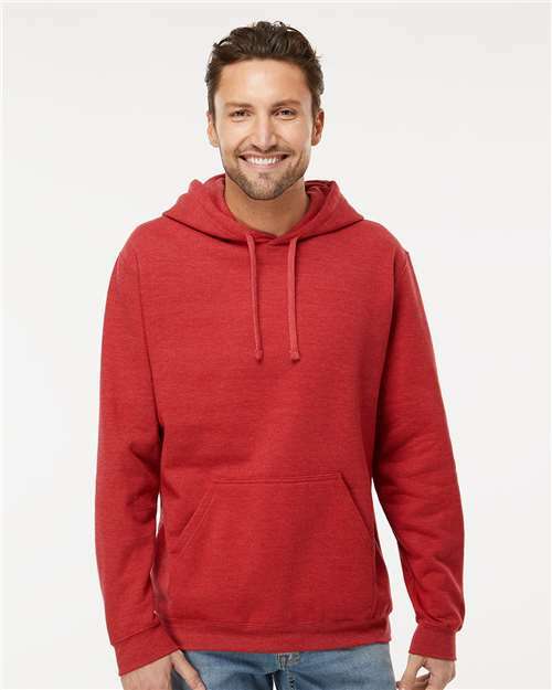 Unisex Pullover Hoodie - Heather Red - Heather Red / XS