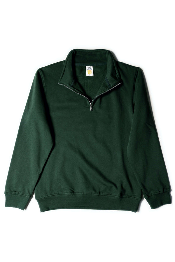 Unleash your team spirit: forest green quarter-zip hero-4020 - YOUTH L - Quarter-Zip Sweatshirt