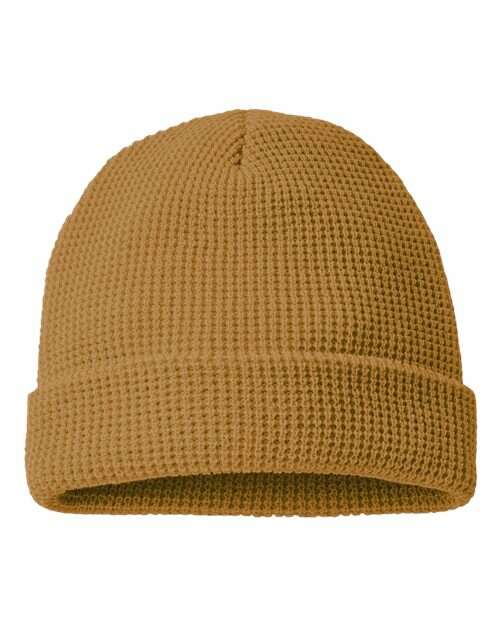 Unleash your style: custom apparel waffle beanie ready for screen printing cdn902