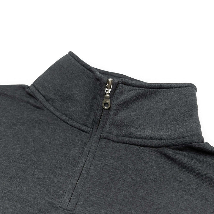 Unleash your style: hero-4020 dark heather quarter-zip for custom apparel - Quarter-Zip Sweatshirt
