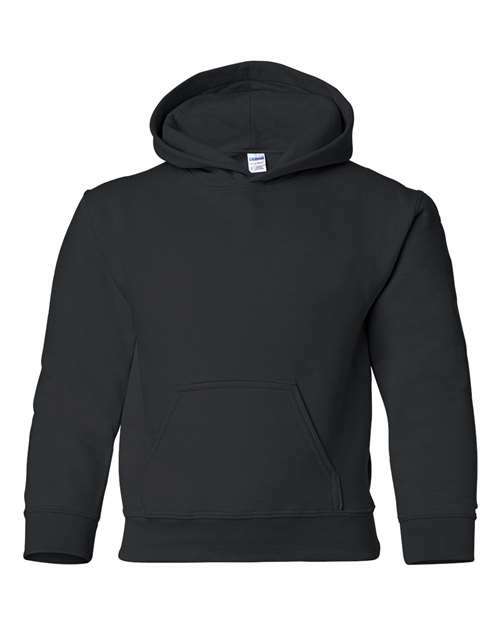 Unleash youth style: custom apparel ready heavy blend hoodie y185 - Black / XS