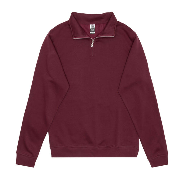 Unleash your brand: maroon quarter-zip for custom apparel hero-4020 - Quarter-Zip Sweatshirt