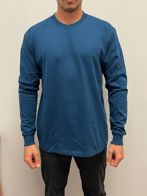 Unleash your style: custom apparel long sleeve tees now available productcode - Harbor Blue / XS - LONG SLEEVE TEES