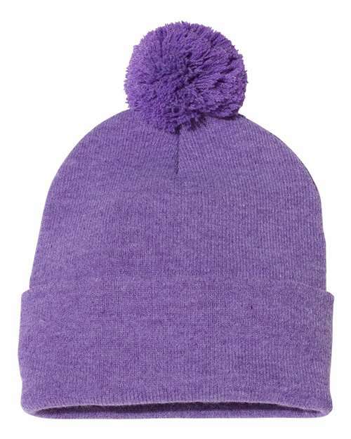 Unleash winter style: sp15 12 pom-pom cuffed beanie for custom apparel - BEANIES