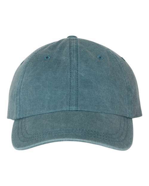 Unleash your style: pigment-dyed cap for custom apparel and live screen printing toronto pc700 - Teal / Adjustable