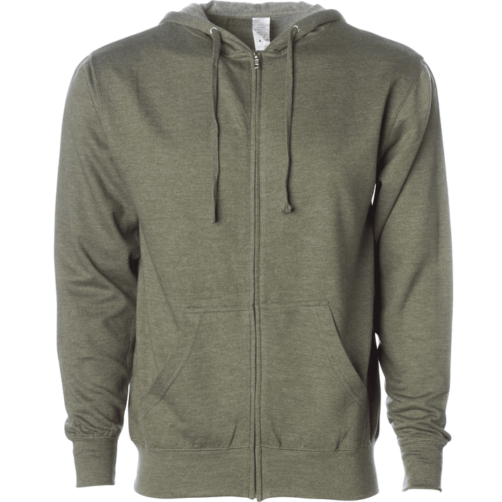 Unleash your style: custom apparel full-zip hoodie z400 - Army Heather / XS - Full-Zip Hoodie