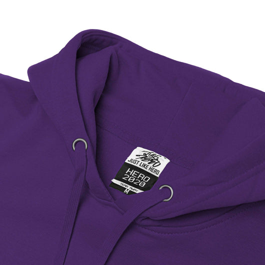 Unleash your creativity: purple hero-2020 hoodie for custom apparel and live screen printing toronto - Hoodie