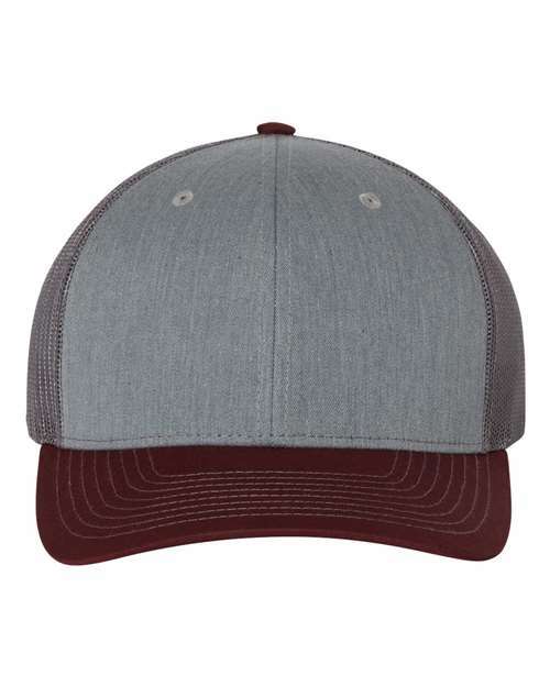 Unleash your style: custom apparel & screen printing toronto caps. Pc001 - Heather Grey/ Charcoal/ Maroon / OSFM