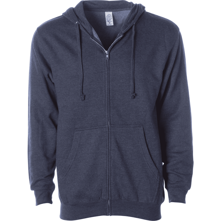 Unleash your style: custom apparel full-zip hoodie z400 - Classic Navy Heather / XS - Full-Zip Hoodie