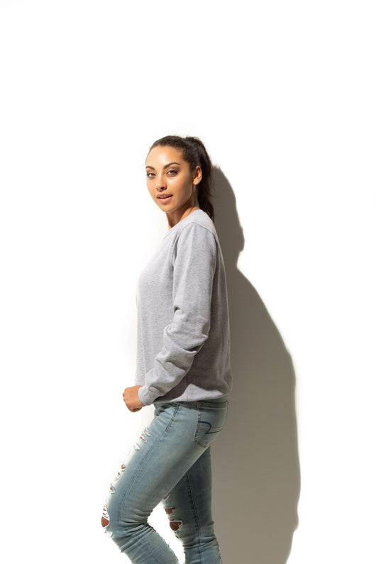 Unleash your designs: sport grey crewneck for custom apparel and screen printing hero-1020 - Crewnecks