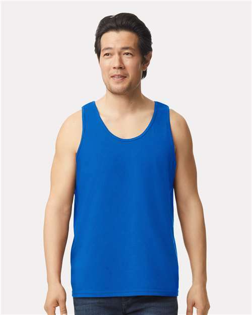 Unleash your designs: ultra cotton tank for live screen printing toronto cat23 - Royal / S
