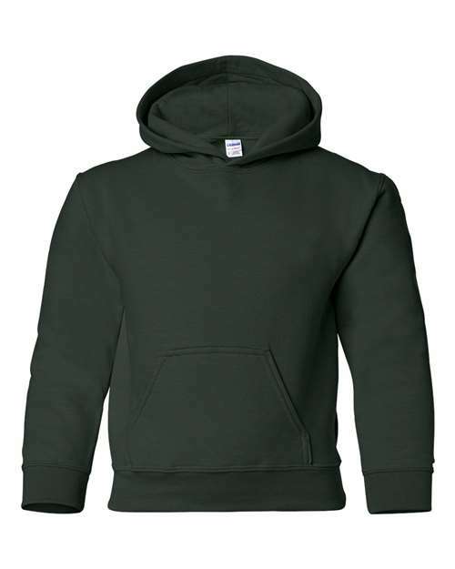 Unleash youth style: custom apparel ready heavy blend hoodie y185 - Forest / XS