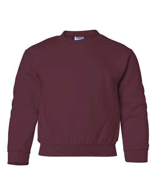 Unleash kids style: heavy blend youth sweatshirt for custom apparel y180 - Maroon / XS