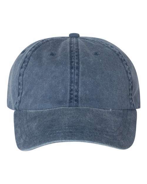 Unleash your style: pigment-dyed cap for custom apparel and live screen printing toronto pc700 - Navy / Adjustable