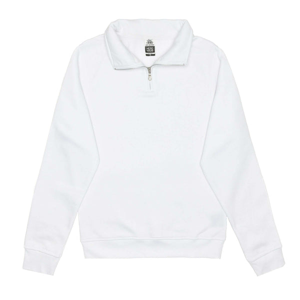 Unleash your style: white quarter-zip for custom apparel hero-4020 - Quarter-Zip Sweatshirt