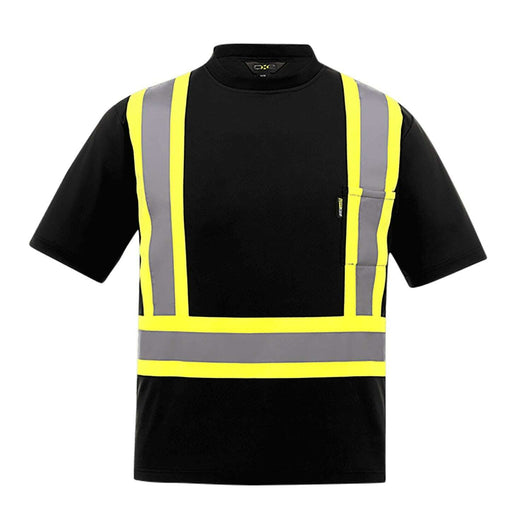 Unleash visibility: custom hi-vis t-shirt with toronto screen printing ta77 - Black / Small - Hi-Vis T-Shirt