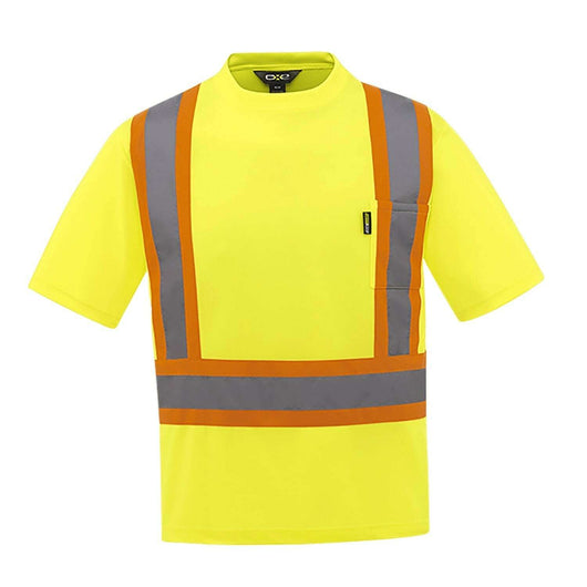 Unleash visibility: custom hi-vis t-shirt with toronto screen printing ta77 - Hi-Vis Yellow / Small - Hi-Vis T-Shirt