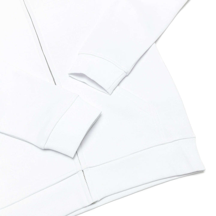 Unleash your vision: hero-3020 white hoodie for custom apparel and screen printing - Full-Zip Hoodie