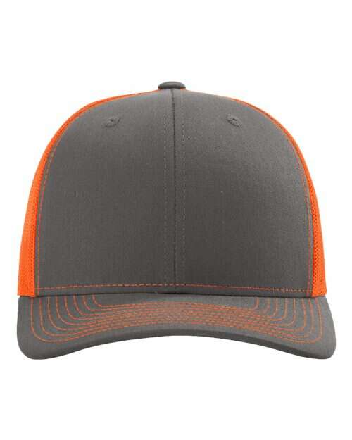 Unleash your style: custom apparel & screen printing toronto caps. Pc001 - Charcoal/ Neon Orange / OSFM