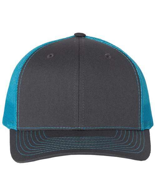 Unleash your style: custom apparel & screen printing toronto caps. Pc001 - Charcoal/ Neon Blue / OSFM