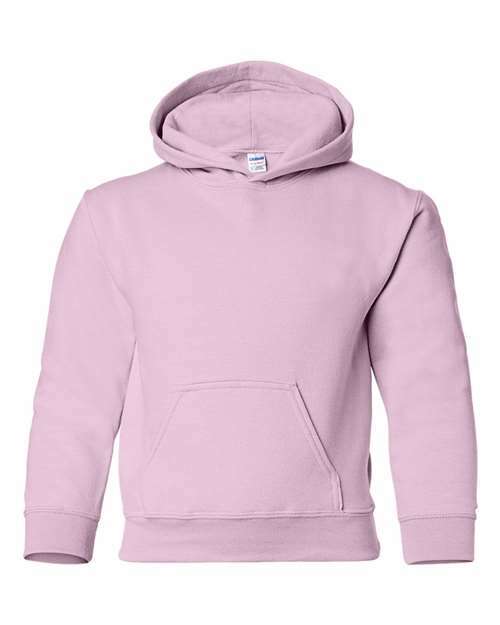 Unleash youth style: custom apparel ready heavy blend hoodie y185 - Light Pink / XS