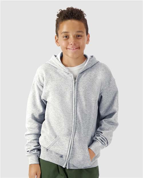 Unleash your creativity: youth full-zip hoodie for custom apparel! Heavy blend y180 - Sport Grey / XS