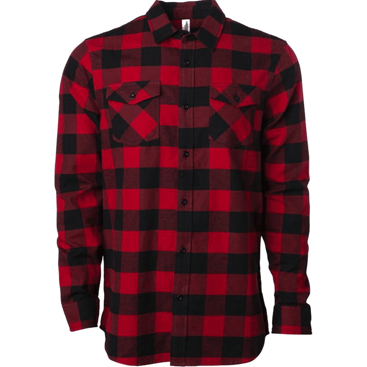 Unleash your style: custom apparel flannel shirt toronto fls001 - Red Black / XS - Flannel shirt