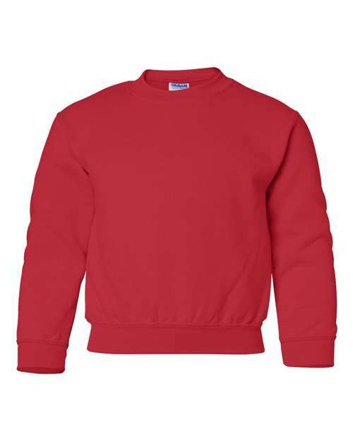 Unleash kids style: heavy blend youth sweatshirt for custom apparel y180 - Red / XS