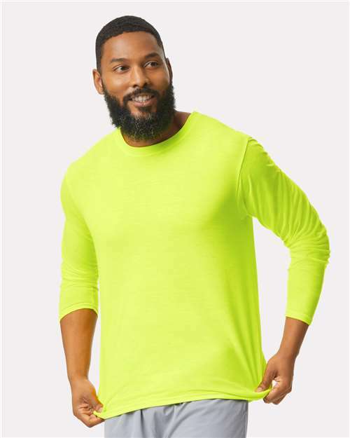 Unleash your brand: custom apparel ready tee for screen printing toronto ls001 - Safety Green / S