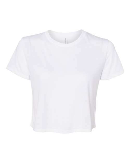 Unleash your style: flowy crop tee for custom apparel. Product code - White / S