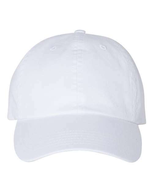 Unleash your brand: custom apparel ready washed twill hat toronto can100 - White / Adjustable