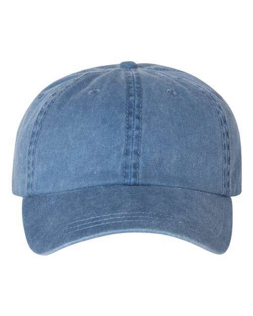 Unleash your style: pigment-dyed cap for custom apparel and live screen printing toronto pc700 - Royal Blue / Adjustable