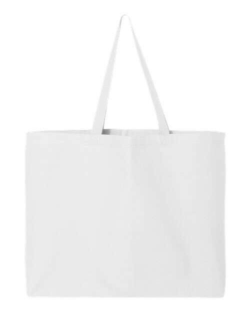 Unleash the jumbo: ultimate screen printing tote toronto j25 - White / Single Unit - Tote