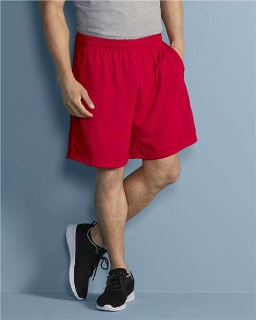 Unleash performance: custom apparel shorts with pockets. Screen printing available. Pas001