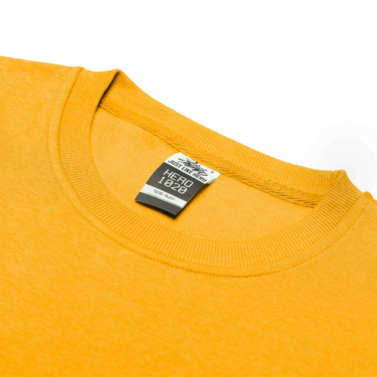 Unleash gold: hero-1020 crewneck for custom apparel and toronto screen printing - Crewnecks