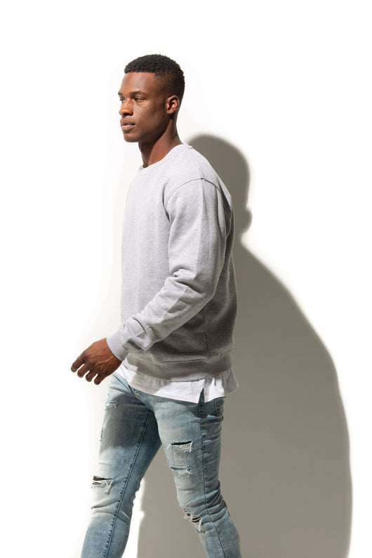 Unleash your designs: sport grey crewneck for custom apparel and screen printing hero-1020 - Crewnecks