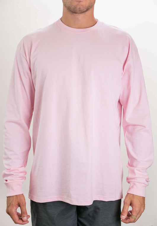 Unleash your style: custom apparel long sleeve tees now available productcode - Pink / XS - LONG SLEEVE TEES