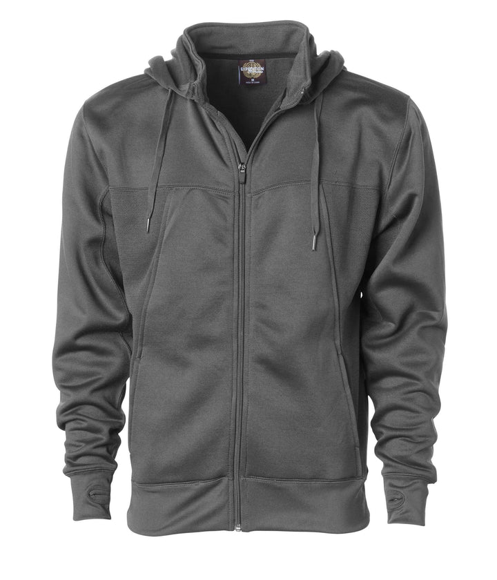 Unleash your style: custom apparel full-zip hoodie zp101 - Gunmetal Heather / XS - Full-Zip Hoodie