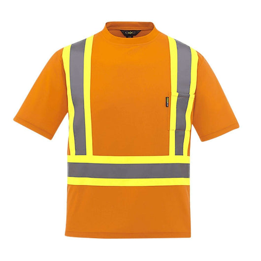 Unleash visibility: custom hi-vis t-shirt with toronto screen printing ta77 - Hi-Vis Orange / Small - Hi-Vis T-Shirt