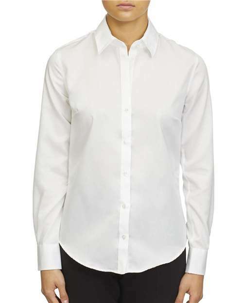 Unleash effortless style: women’s non-iron shirt for custom apparel - pc100 - White / XS